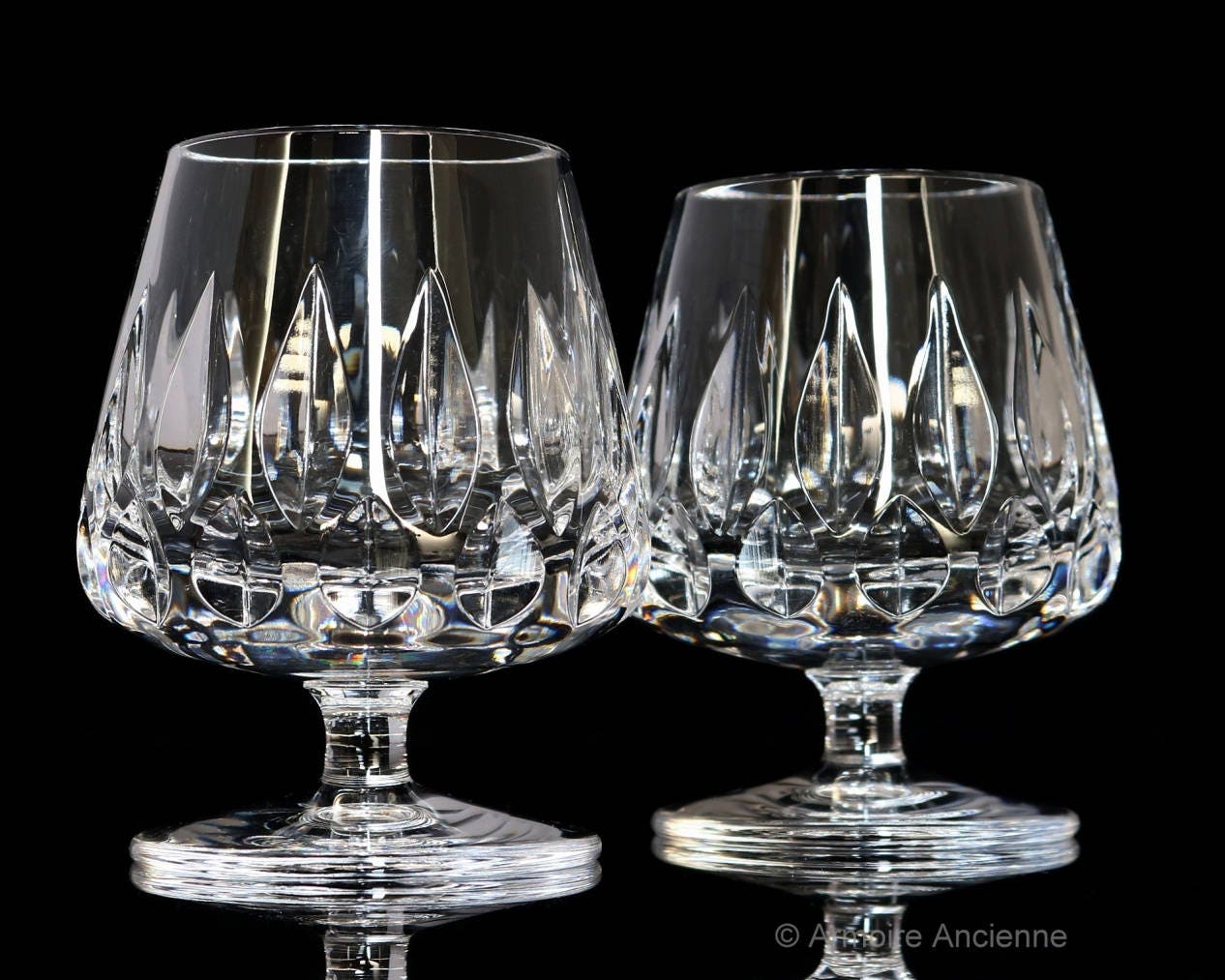 Heavy Crystal Cognac Glasses Brandy Snifters Balloon