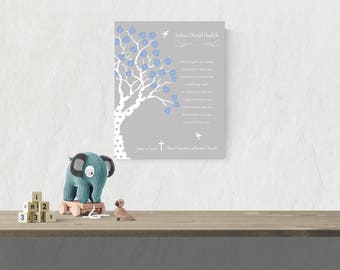 Godson Baptism Gift Personalized Baby Boy Baptism Keepsake Baptism Gift From Godparents Gift From Godmother Birthday Godson - 44577