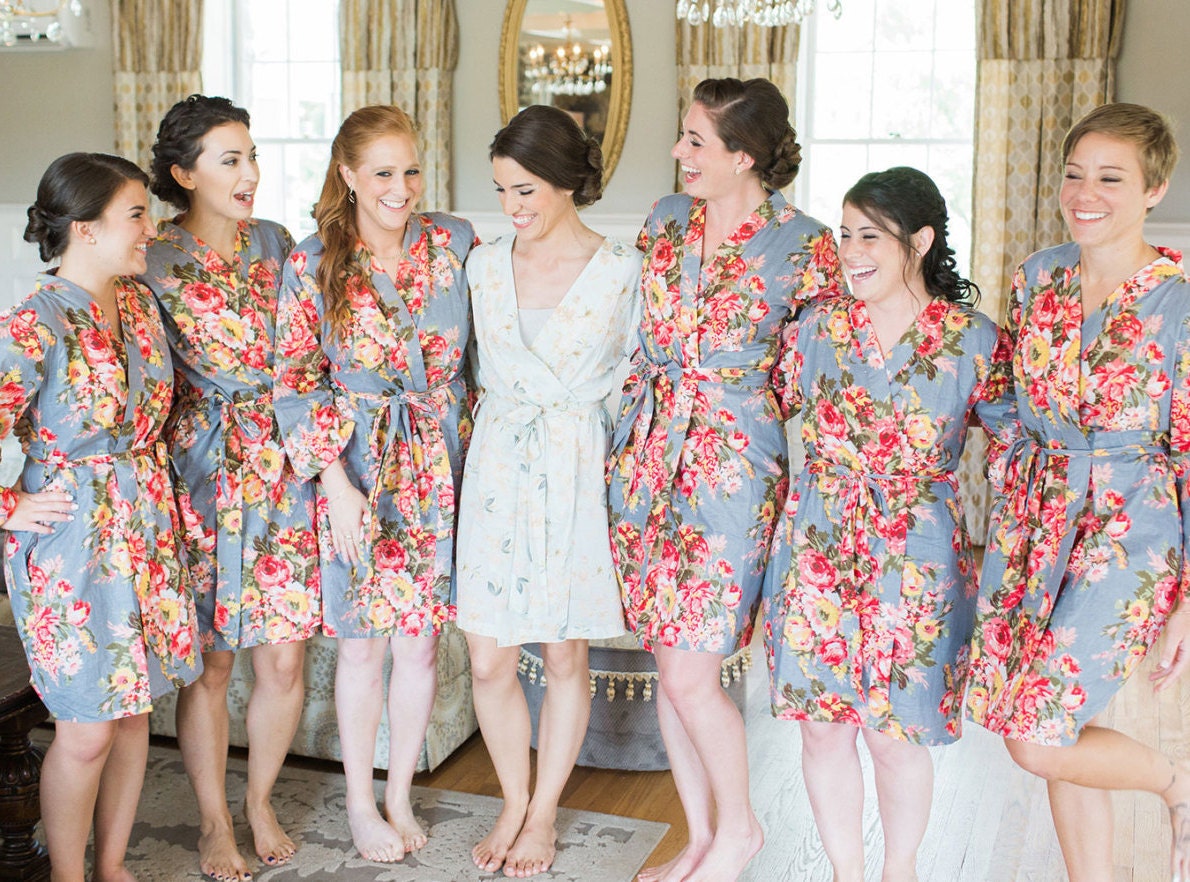 set of 10 bridesmaid robes