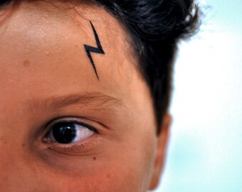 Harry Potter Scar Temporary Tattoo, Halloween Costume, Halloween Tattoo, Harry Potter Tattoo, Harry Potter Gift, Costume Ideas, Harry Potter