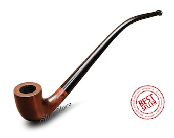 Churchwarden Long Tobacco Pipe Lord of the Rings GANDALF pipe HOBBIT pipe LOTR Sherlock Holmes Smoking Pipe Smoking Bowl Custom Engraving