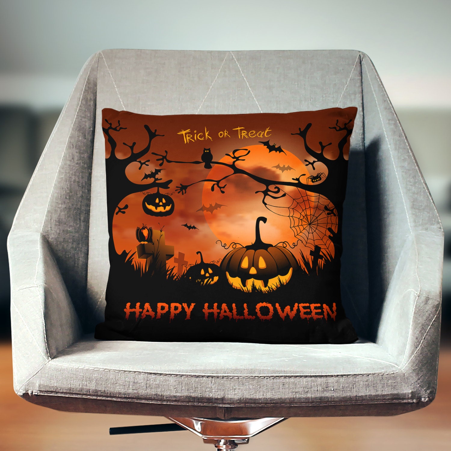 Halloween Throw Pillows Halloween Decor Halloween Pillow