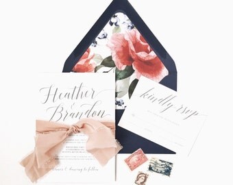 Wedding Invitation - customizable, wedding invitation set, wedding invitation suite, wedding invites, wedding stationery, custom stationery