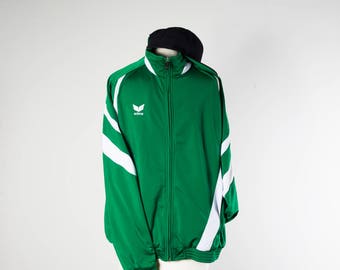 reebok jacket vintage mens green