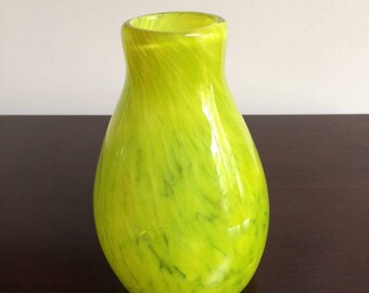 Hand Blown Art Glass Vase