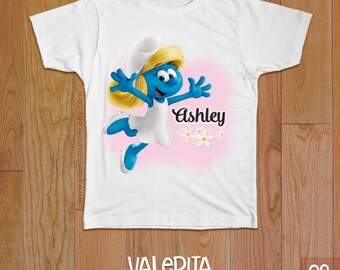 Smurfs Birthday Shirt, Smurffete Shirt, Smurfs Iron on, Smurfs Iron on transfer, Smurfs Digital Download, Smurfs Shirt Transfer, Smurf