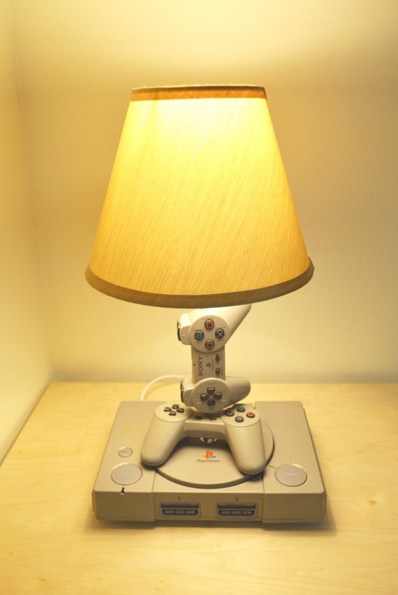 Playstation Desk Lamp PS1 Console and Controller by 1upForge