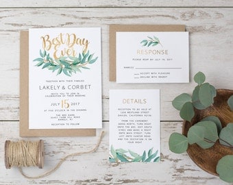 wedding invitation template – Etsy
