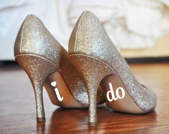 I Do Decals, I Do Shoe Stickers, I Do Wedding Shoe Decal, Personalized Wedding Shoes Sticker, Wedding Decal, Wedding, Bride Shoes Decal