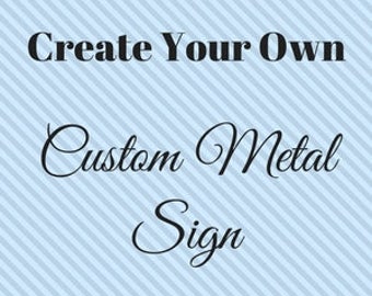 Personalized Metal Wall Art custom metal sign | etsy Personalized Metal Wall Art custom metal sign | etsy
