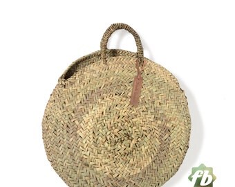 Round French baskets chubby Medium : Moroccan Basket, straw bag, french market basket straw bag,Straw Tote,Large Basket,natural baskets