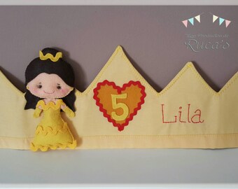 Corona Cumpleaños Bella (La Bella y la Bestia)