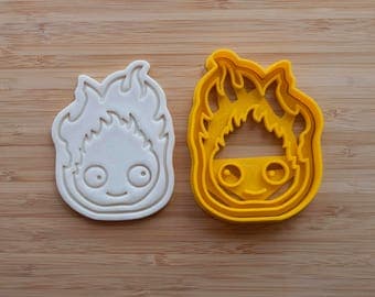 Calcifer cookie cutter. Studio Ghibli Gift. Howls Moving Castle