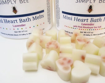 Mini Heart Bath Melts, Bath Truffles, Bath Butters - You Choose Scent