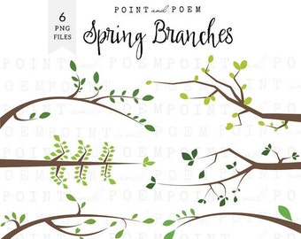 Tree branch clipart | Etsy