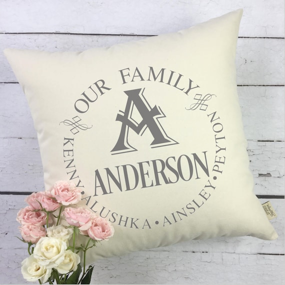 Personalized Pillow Cover Family Pillow Gifts for Mom