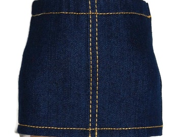 Blue Stretch Denim Mini Skirt - Doll Clothes fits 18" American Girl Dolls