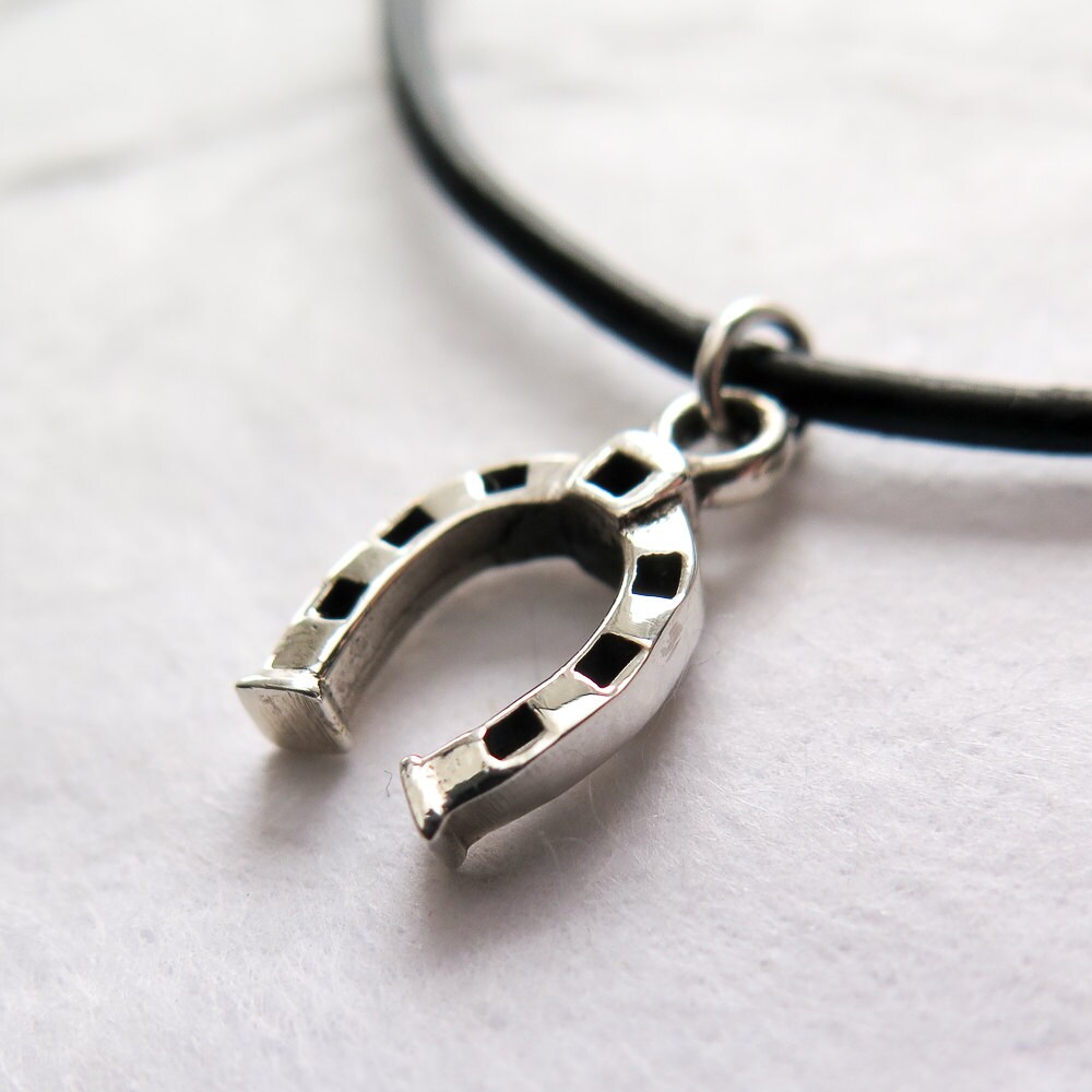 Mens Horseshoe Necklace, Lucky Horseshoe, Boyfriend Gift, Necklace for