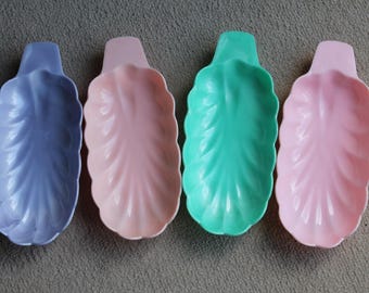 Vintage 1950's Leaf Shaped Dishes (set of 4)