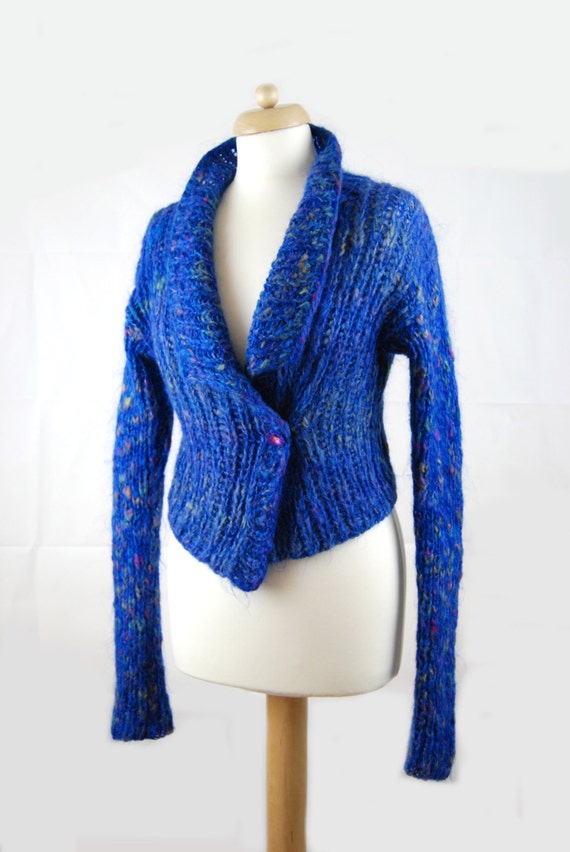 CHUNKY Knit Fashion Cardigan. Knit Cardigan for Women. Unique