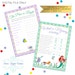 Ariel Wonders Baby Shower Games 6 Games DIGITAL FILES