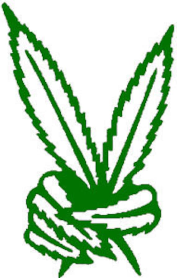 Download Weed Peace // Marijuana Leaf Peace Hand sticker ...