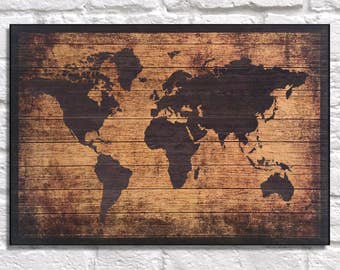 World Map Wood Wall Art wood world map | etsy World Map Wood Wall Art wood world map | etsy