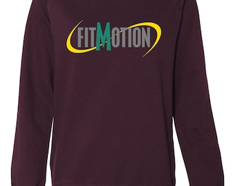 FitMotion ladies crew neck raglan sleeve sweatshirt
