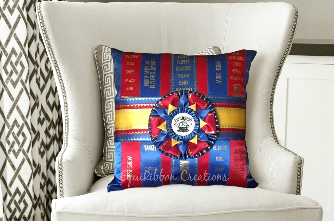 Horse Show Ribbons Pillow The Classic Made to