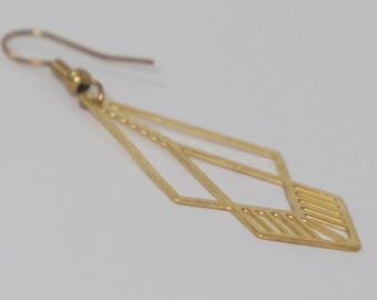 geometric Triangle Earrings
