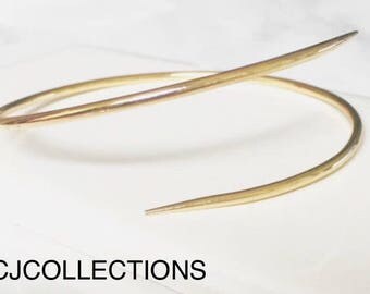 Gold Dagger Spear Cuff, Gold Bracelet