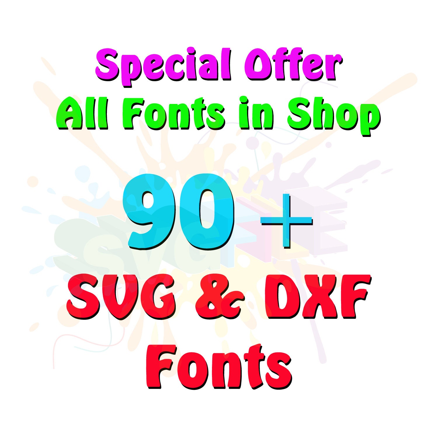Download SVG Font Bundle Monogram Cutting Files for Cricut Cut Fonts
