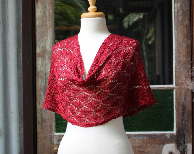 Featured listing image: Yarn & Pattern kit.  Flurry of Leaves Cowl.