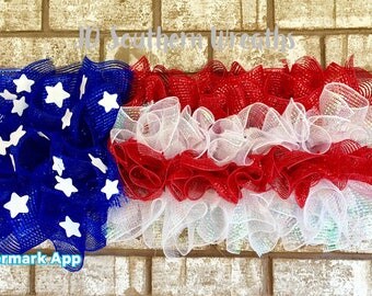 American Flag, Patriotic Wreath, Memorial Day Wreath, 4th of July Wreath, Americana Wreath