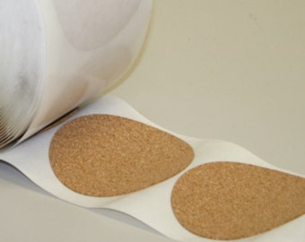 4" Adhesive Backed Cork Disk Round Tile Coaster Backing Material