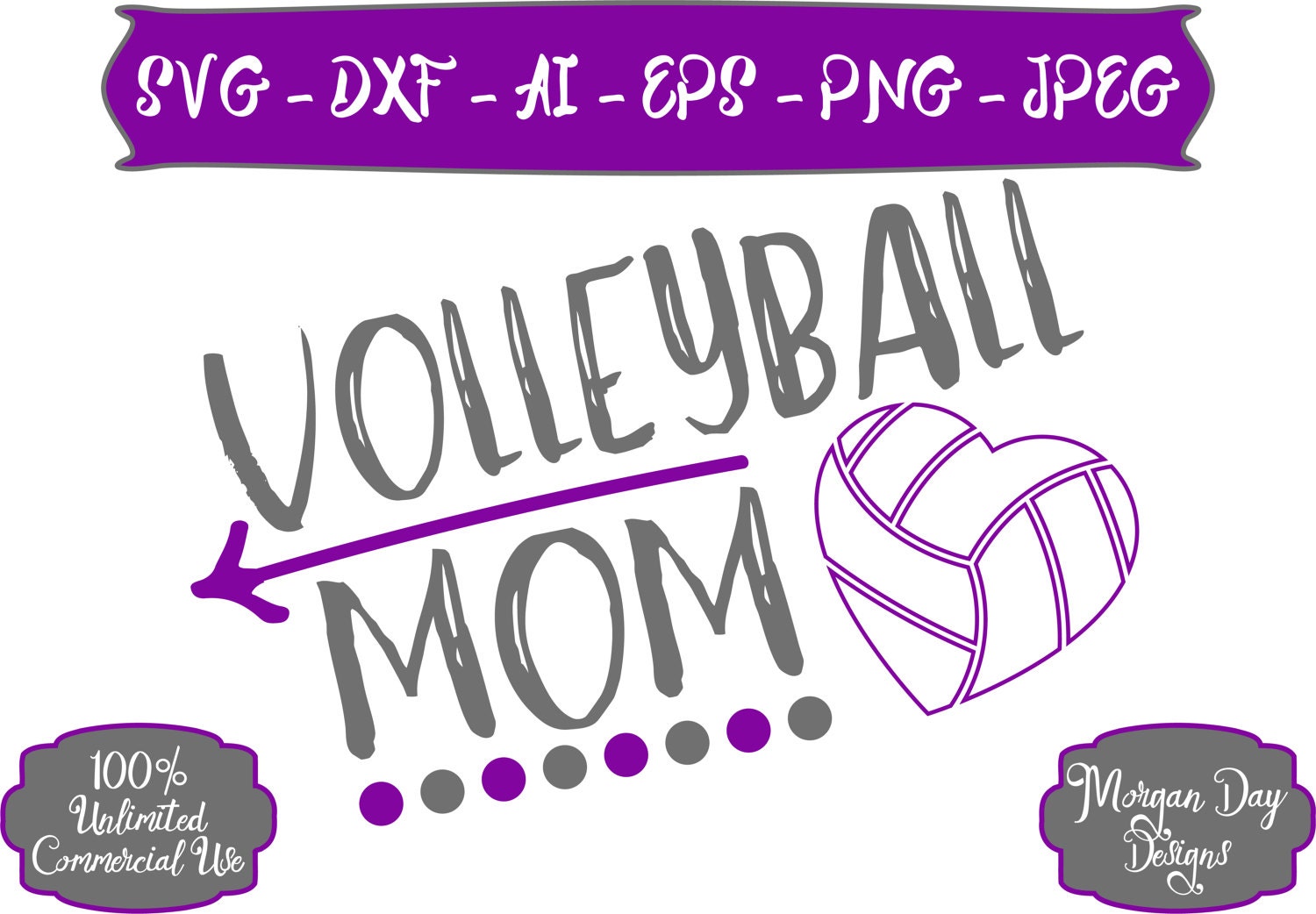 Volleyball Mom SVG - Personalized Volleyballl SVG - Volleyball SVG ...