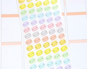 Kawaii Pillow Stickers - Sleep In Stickers - Pillow Stickers - Bed Stickers - Day Off Stickers - Kawaii Stickers - Planner Stickers