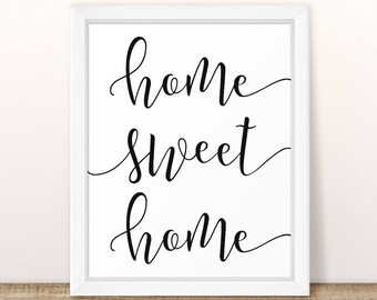 Home Sweet Home Wall Art home wall decor | etsy Home Sweet Home Wall Art home wall decor | etsy
