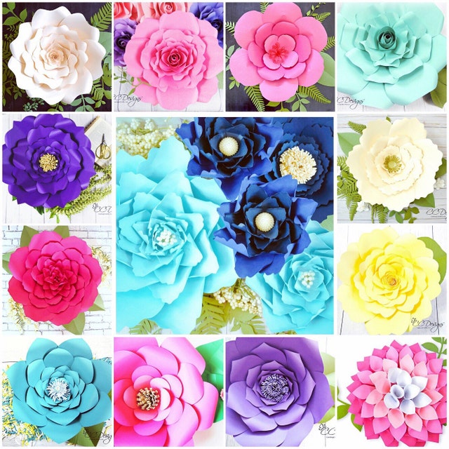 View DIY Giant Paper flowers by CatchingColorFlies on Etsy