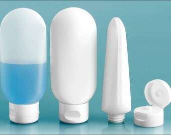 Plastic Bottles, HDPE Tottles w/ Snap Top Dispensing Caps