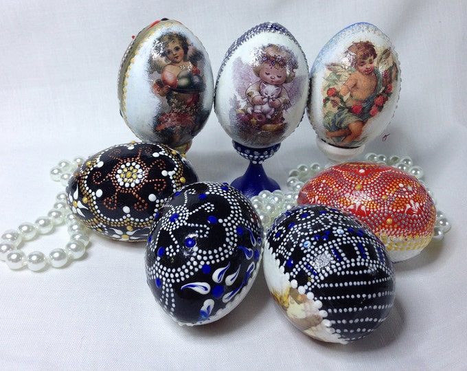 Easter egg decorating, handmade easter eggs, unique easter eggs, decorative easter eggs, hand painted wooden easter eggs, decorative eggs