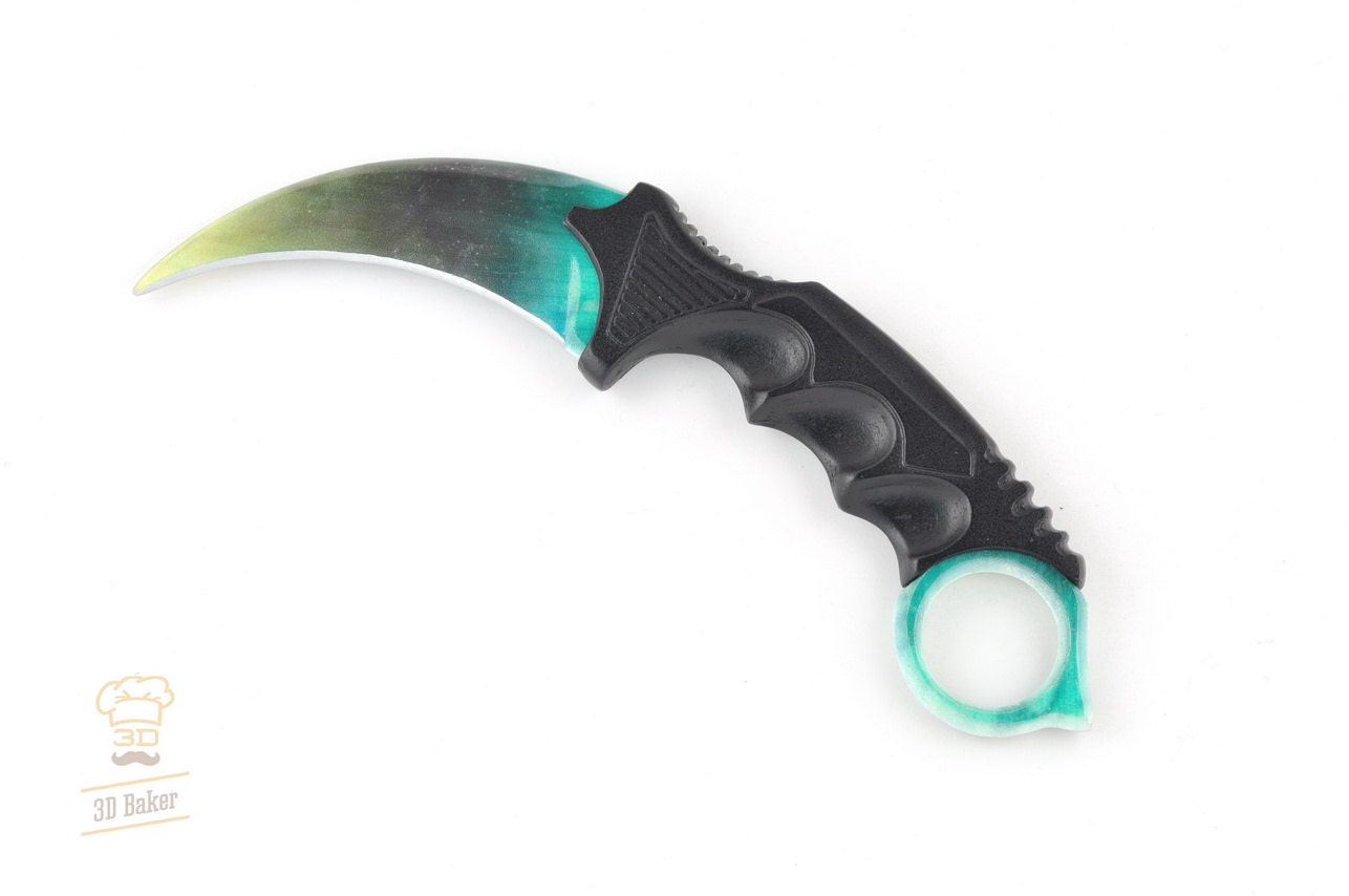 CS GO Plastic casted Karambit Knife cosplay Legal by 3dbakershop