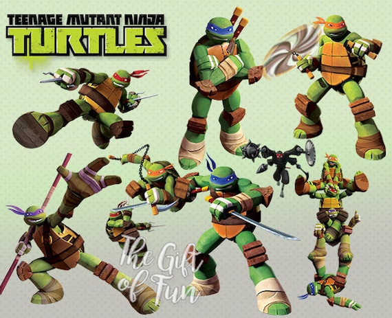 30 Ninja Turtles Clipart Characters High Resolution 300