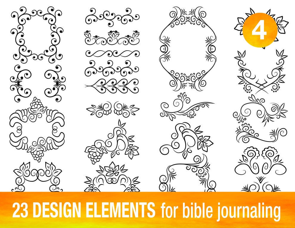 23 PRINTABLE TEMPLATES for bible journaling verse art