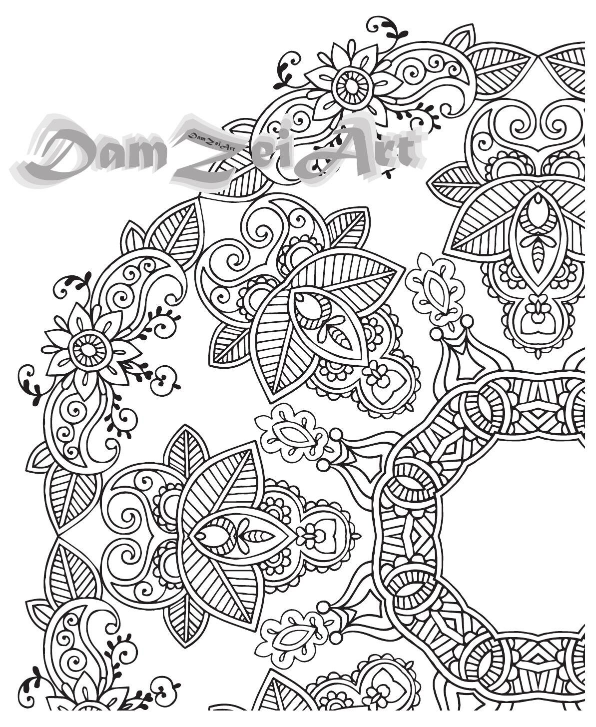 Mandala Coloring Pages Printable Pdf Blank Mandala Designs