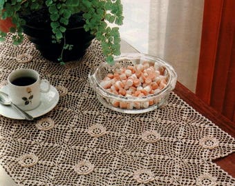 188. Vintage crochet runner UK pattern in pdf