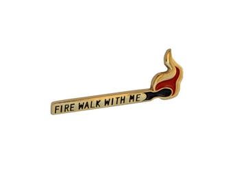 Fire walk with me - Twin Peaks inspired enamel pin