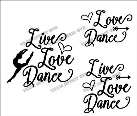Download Live Love Dance Script Download Files SVG DXF EPS