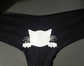 Pussy panties / pussy panties / cute underwear / cat lover gift / feminist clothing / cat lady clothing / cat underwear / kitty cat panties