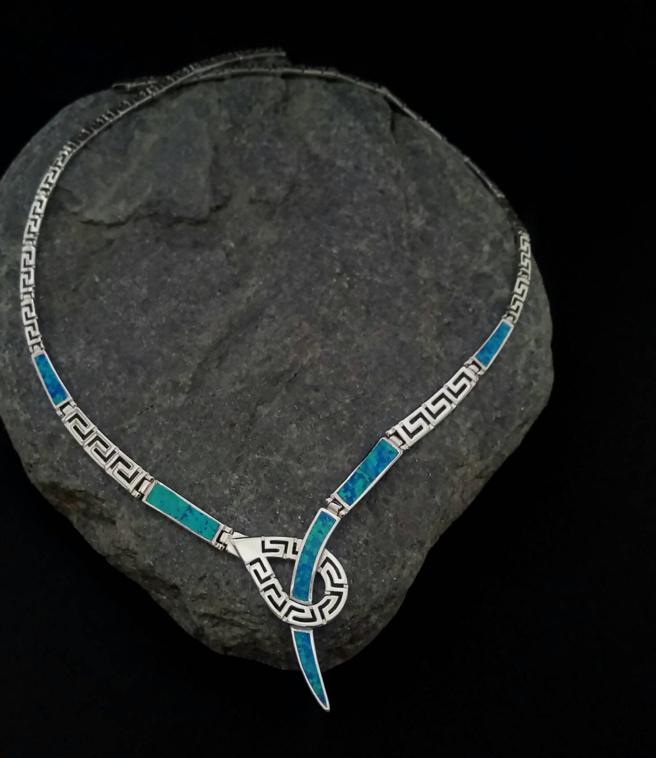 14k meander greek key necklace 14k meander greek key necklace